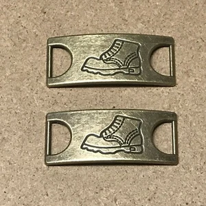 2 PIEZAS Repuesto Metal Cordones Etiqueta Hebillas Cordones Bota Soporte Guardián - Imagen 1 de 15
