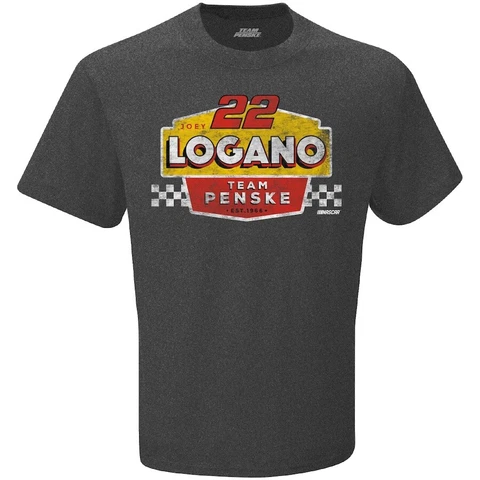 Joey Logano Vintage Duel tshirt + Team Penske Can Cooler - SIZE: MEDIUM Cover