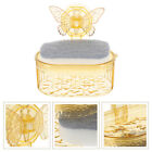 Wall Mount Soap Holder Suction Soap Dish Clear Plastic Butterfly