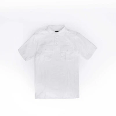 NUEVA CAMISA DE PUNTO MANGA CORTA AZUL REGULAR STREETGEAR 8130 BLANCA MEDIANA Foto 1 de 4