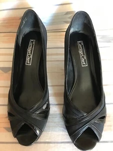 Carriage Court | 47408 HANNAH Classic Pumps ~ Open Toe ~ Black~ Size 8 M. - Picture 1 of 6