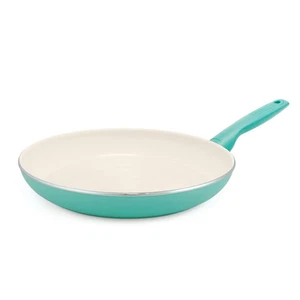 GreenPan Rio Ceramic Coated Aluminum Fry Pan 12 in. Turquoise - Picture 1 of 1