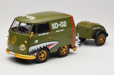 S1810901 Volkswagen Kool Kombi Army Fighter Green Solido 1:18 - Immagine 1 di 4