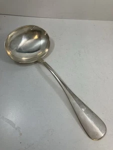 Hungarian Sterling Silver Sauce Ladle Antal Bachruch 1870-1902 / 7.5” Long / 99g - Picture 1 of 9