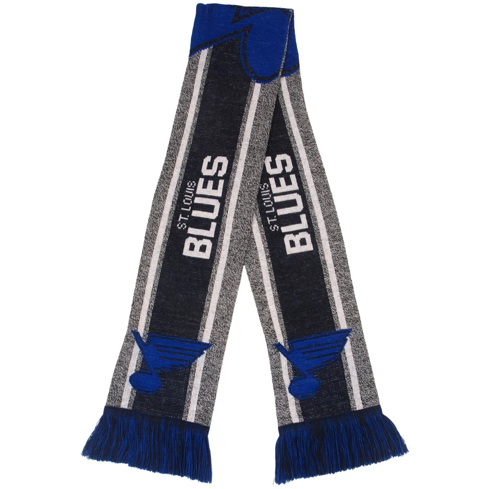 FOCO Licensed NHL St. Louis Blues Gray Big Logo Scarf (66") - Image 1 of 1