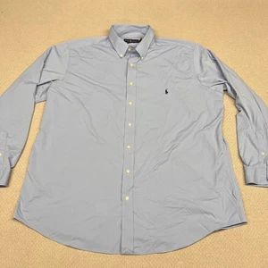Camisa Ralph Lauren Performance Abotonada Azul Claro Manga Larga Para Hombre 2XLT - Imagen 1 de 7