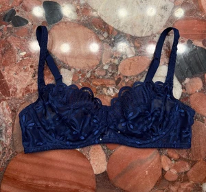 WACOAL Europe Blue Floral Melodie Balconette UW Bra Womens 36B Nwt - Picture 1 of 6