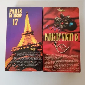 Paris By Night 17 & 18 VHS Tape Lot Thúy Nga Vietnamese Variety Show Vintage - Imagen 1 de 12