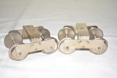 Lionel Classics Standard Gauge Prewar Type MTH  Closed 3 Rivit Type Trucks - BCH - Image 1 of 2