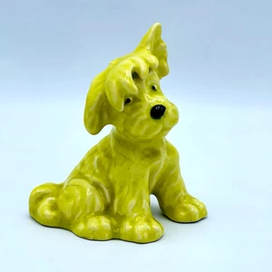 Statuina cane 2663 terrier ceramica gialla rara Cortendorf Germania anni 30 animale - Foto 1 di 9