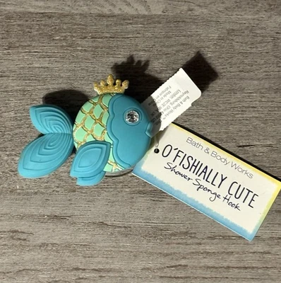 Губчатый крюк для душа Bath and Body works fish O'FISHIALLY CUTE новый РЕДКИЙ - Изображение 1 из 2
