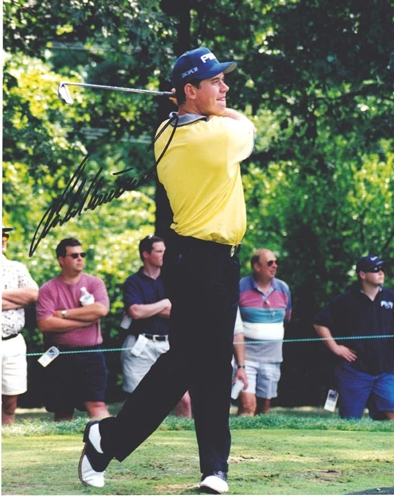 Lee Westwood Young IN PERSON Signed 8x10 Glossy Photo PSA/DNA JSA - Изображение 1 из 1