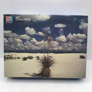 Puzzle Super Challenge 1500 piezas vintage 1985 por MB Puzzles White Sands casi nuevo ¡Nuevo! - Imagen 1 de 6