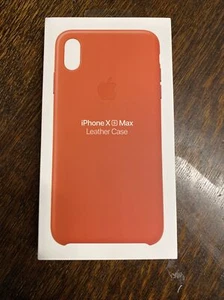 Funda de Cuero Genuina/Original Apple iPhone XS Max - Naranja Atardecer - Nueva - Imagen 1 de 2