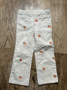 Lilly Pulitzer Girls Kids 4 Embroidered Pumpkin Pants (stains) - Picture 1 of 8