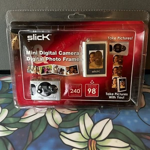 SLICK 2008 Mini Digitalkamera & digitaler Bilderrahmen VERSIEGELT! - Bild 1 von 5