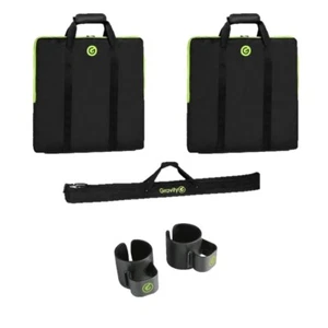 2x Gravity BGWBLS331 Square Base Plate Transport Bag + 2x Pole Clips + Pole Bag - Picture 1 of 6