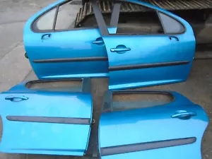 PEUGEOT 207 5DR FRONT DRIVERS RIGHT LEFT PASSENGER FRONT REAR DOOR-BLUE KMU - Picture 1 of 10