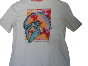 Star Wars The Mandalorian The Legend Continues T-Shirt Herren M weiß Rundhalsausschnitt - Bild 1 von 7
