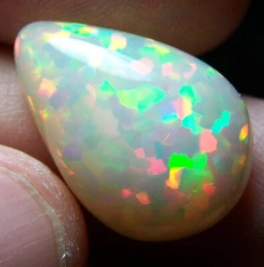 BIG Ethiopian Opal Welo Cabochon * VIDEO 9.71 CTs AAA 5/5 FIRE USA DEALER - Picture 1 of 24