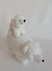 Plüsch Eisbären 2 Stück Kuscheltiere Stofftiere sehr gepflegt seltene Bären - Bild 1 von 5