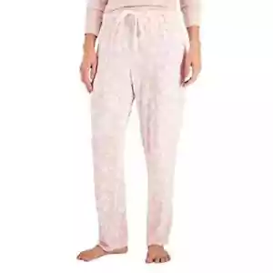 Charter Club Butter Soft Pajama Pants Size XL -Chalky Rose Snowflake- - Picture 1 of 4