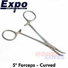 5" Forceps - Curved Box Jointed Stainless Steel Expo Tools 79091