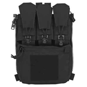 Tactical Back Panel Pouch Zip-on Multi-fit Plate Carrier Assault Hunting Vest - Picture 1 of 22