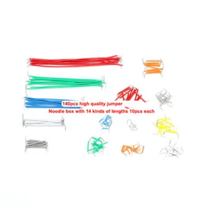 140pcs high-quality jumper breadboard cable 14 lengths 10pcs each - Afbeelding 1 van 4
