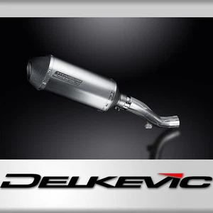Kit silenciador escape titanio X-Oval 10" Honda VFR1200F 2010-15 Delkevic - Imagen 1 de 6
