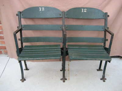 VTG Original Antique Navin Field Briggs Detroit Tigers Stadium Green Chair Seat - Image 1 of 4