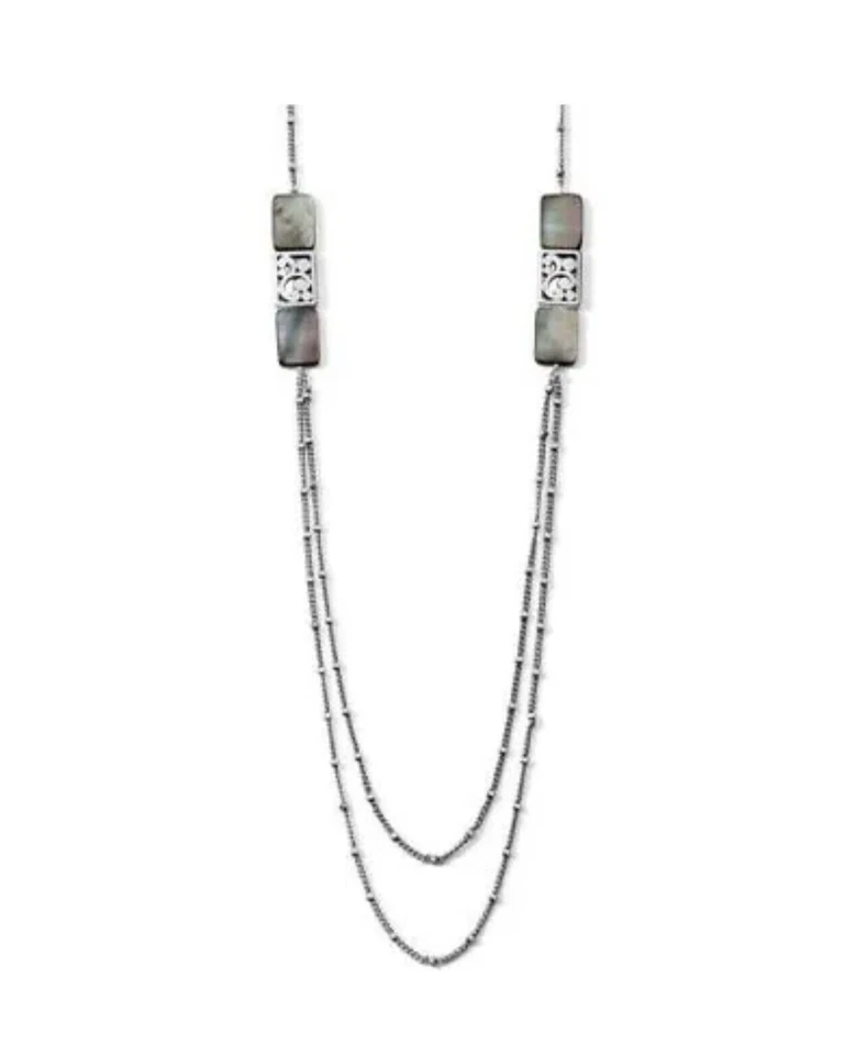 Collar Brighton CONTEMPO SHELL Madreperla Lista Larga $88 Nuevo con Etiquetas Foto 1 de 1