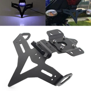 1x License Plate Holder for YAMAHA MT 07 FZ07 2013-2019 Black Tail Bracket - Picture 1 of 10