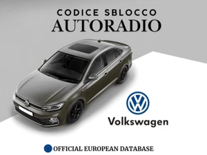 Codice Sblocco Autoradio VW Golf Passat Tiguan Scirocco Caddy Polo Pantheon Lupo - Foto 1 di 1