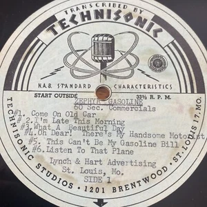 Vtg ZEPHYR Gasoline RADIO COMMERCIAL Vinyl LP 6 Cuts RARE - Picture 1 of 3