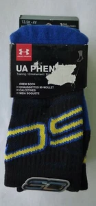 Under Armour Phenom 3 pack Stretch Comfort Kids Socks Size 13.5-4Y - Picture 1 of 3