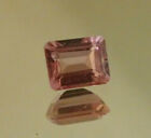 0.46 Ct Hot Pink Emerald Cut Mozabique Copper-Bearing Cuprite Tourmaline
