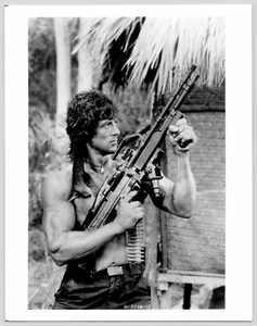 1985 Movie Rambo: First Blood Part II Sylvester Stallone Original 8x10 Print - Picture 1 of 3