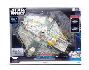Star Wars 2024 SERIES 3 Micro Galaxy Squadron Ghost with Mini Figures - IN HAND - Picture 1 of 2