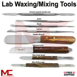 Dental Wax Modelling Carvers Knives & Spatulas Laboratory Mixing Instruments  - Picture 1 of 9