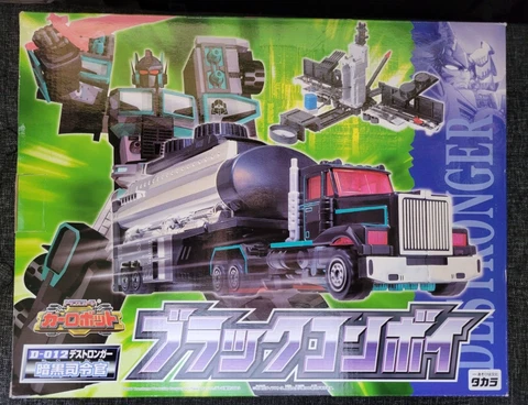 Takara Transformers 2000 RID Car Robots Scourge Black Convoy D012 NIB Destronger Cover