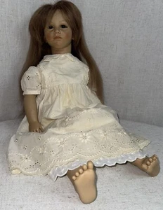 Vintage Artist Signed Annette Himstedt 26” Vinyl Doll - Picture 1 of 22