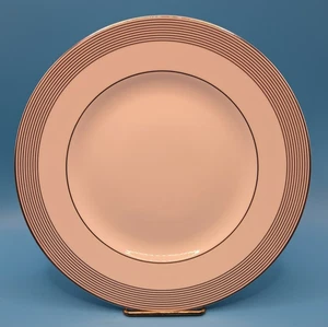 Set 9 piatti insalata Wedgwood Vera Wang platino argento anelli grosgrain 8" - Foto 1 di 10