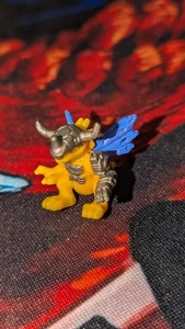 Digimon Virus Metalgreymon Mini Figure 1999 Bandai Metal Greymon 0.5 Inches Tall - Picture 1 of 3