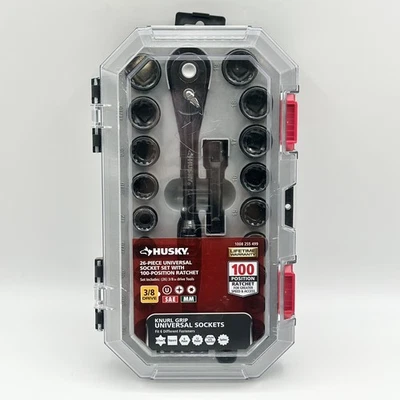 Husky 3/8 in. Drive Universal Socket Wrench Set 26pc 1008 255 499 (CP1018303) - Image 1 of 4