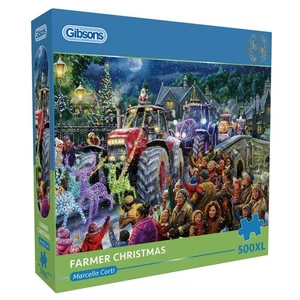 Gibsons Farmer Christmas 500XL Jigsaw Puzzle for Adults Extra Large Pieces Gift - Picture 1 of 10