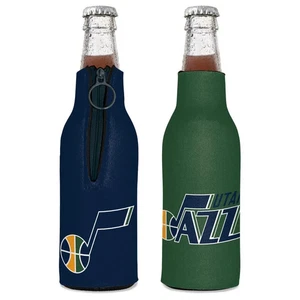 UTAH JAZZ 12 oz 2 FACCE DESIGN PORTABOTTIGLIE ISOLATO NUOVO WINCRAFT 🎵 - Foto 1 di 1