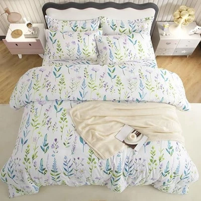  Комплект постельного белья размер комплект постельного белья для девочек мальчиков детей, кровать в сумке с полным цветочным рисунком 7 шт. - Изображение 1 из 4