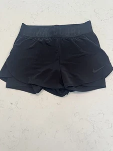 Nike Court Victory Women’s Tennis Shorts Size XS Xsmall Black EUC - Picture 1 of 7
