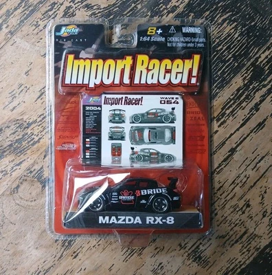 Difícil de encontrar Jada Importación MAZDA RX-8 Negro NOVIA 1:64 Foto 1 de 4